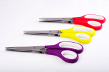 8 inch colourful plastic shredder scissors with 3 blades